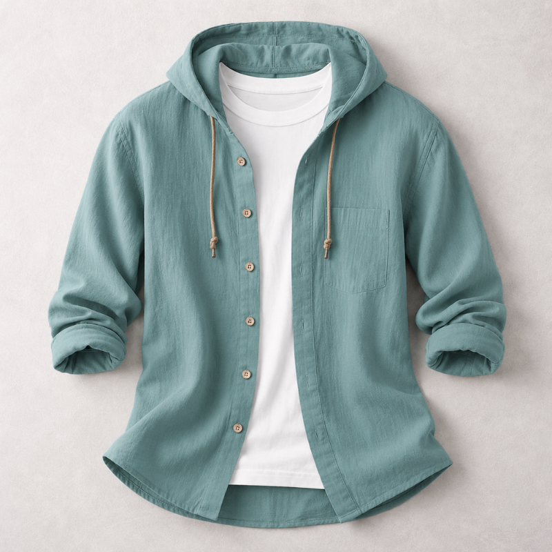 Soft long sleeve men's pullover hoodie shirt for ultimate relaxed fit comfort.