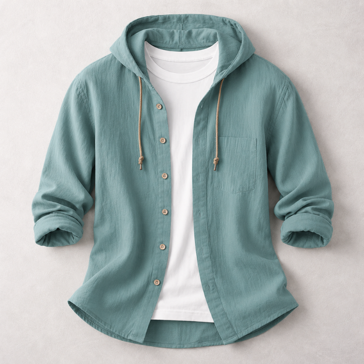 Soft long sleeve men's pullover hoodie shirt for ultimate relaxed fit comfort.