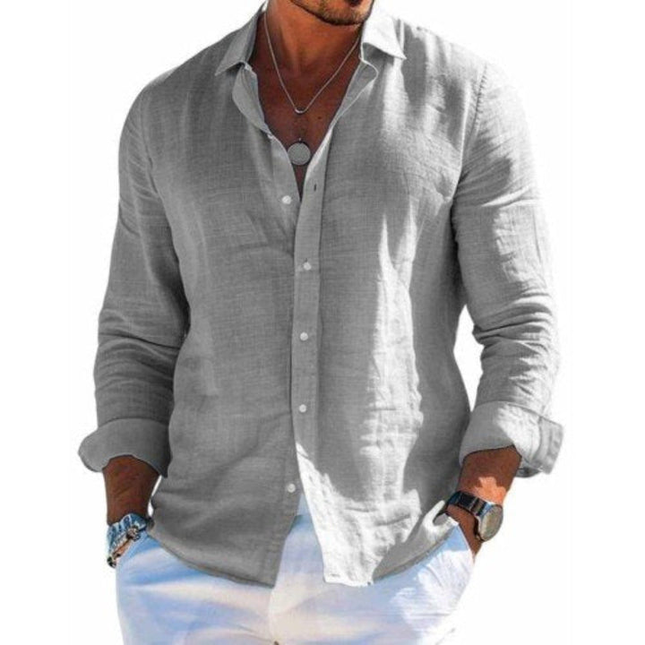 Men's casual short-sleeve button-up shirt, perfect for summer fashion & vacation wear.