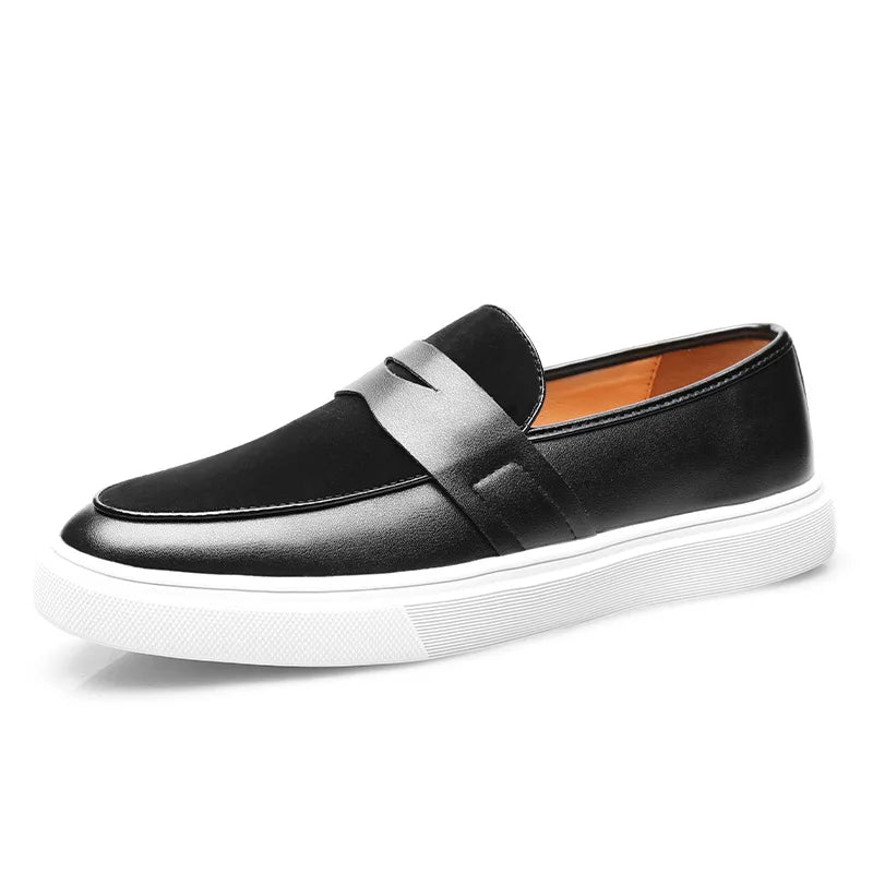 Men's slip-on loafers, a comfortable and versatile casual footwear option for men.