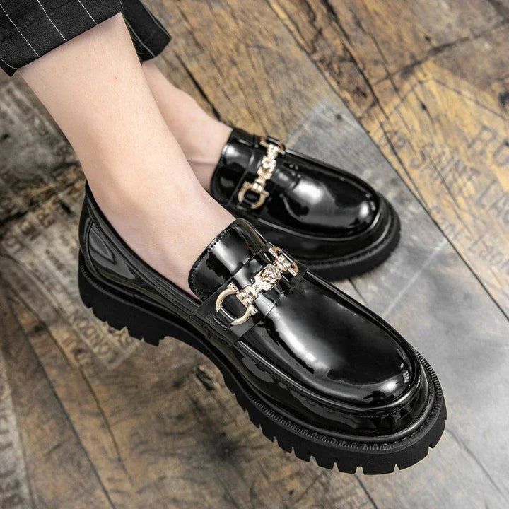 Cavalier men's loafer. Stylish casual footwear with a distinctive chain detail and comfortable, durable lug sole.