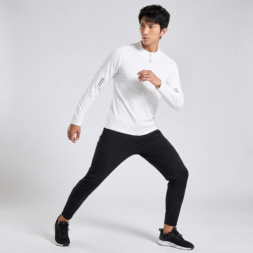 Moisture-wicking men's activewear training set for fitness apparel