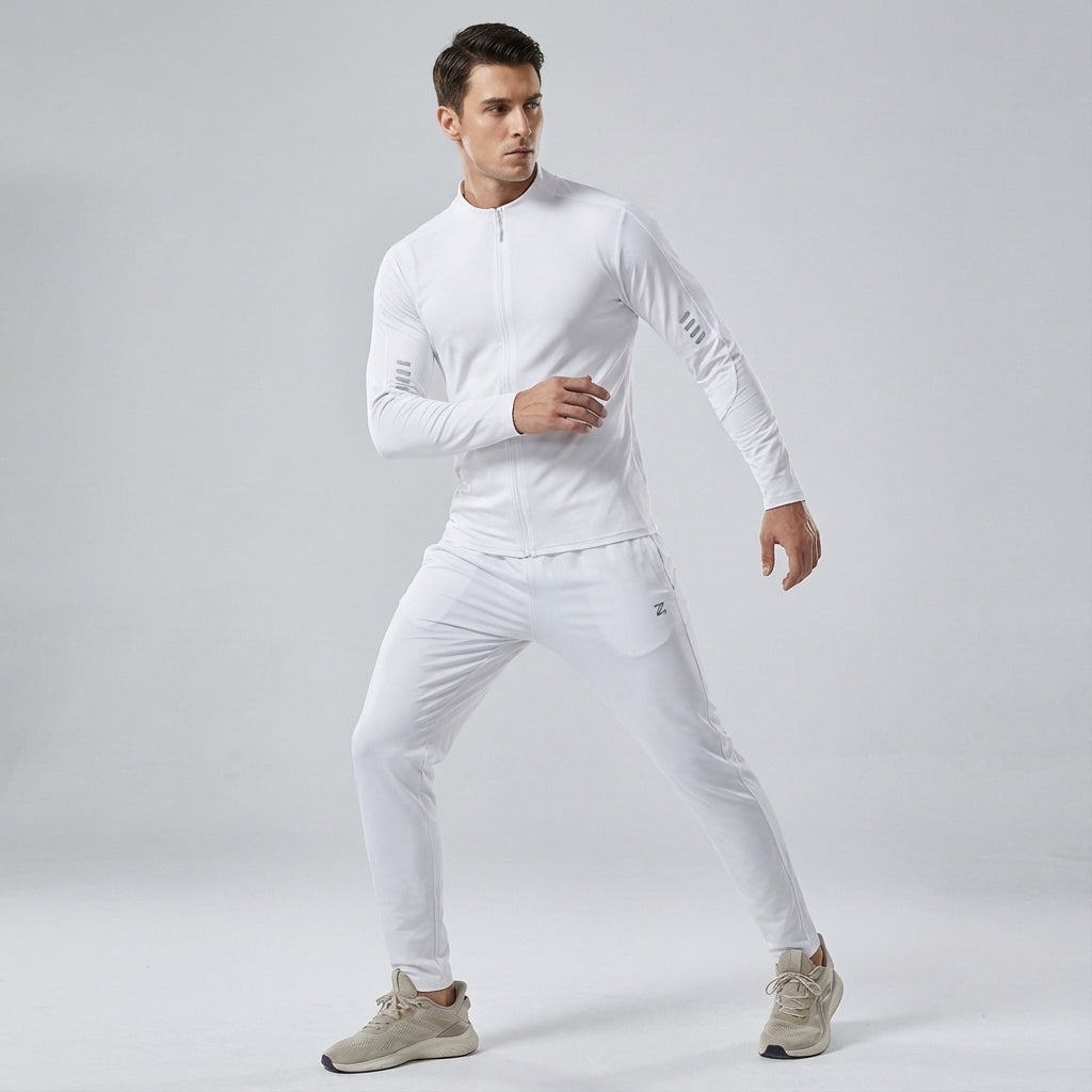 Full shot of men's Chad activewear training set, ideal for gym