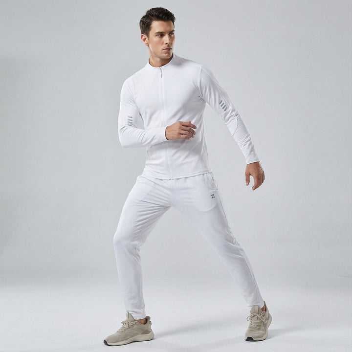 Full shot of men's Chad activewear training set, ideal for gym