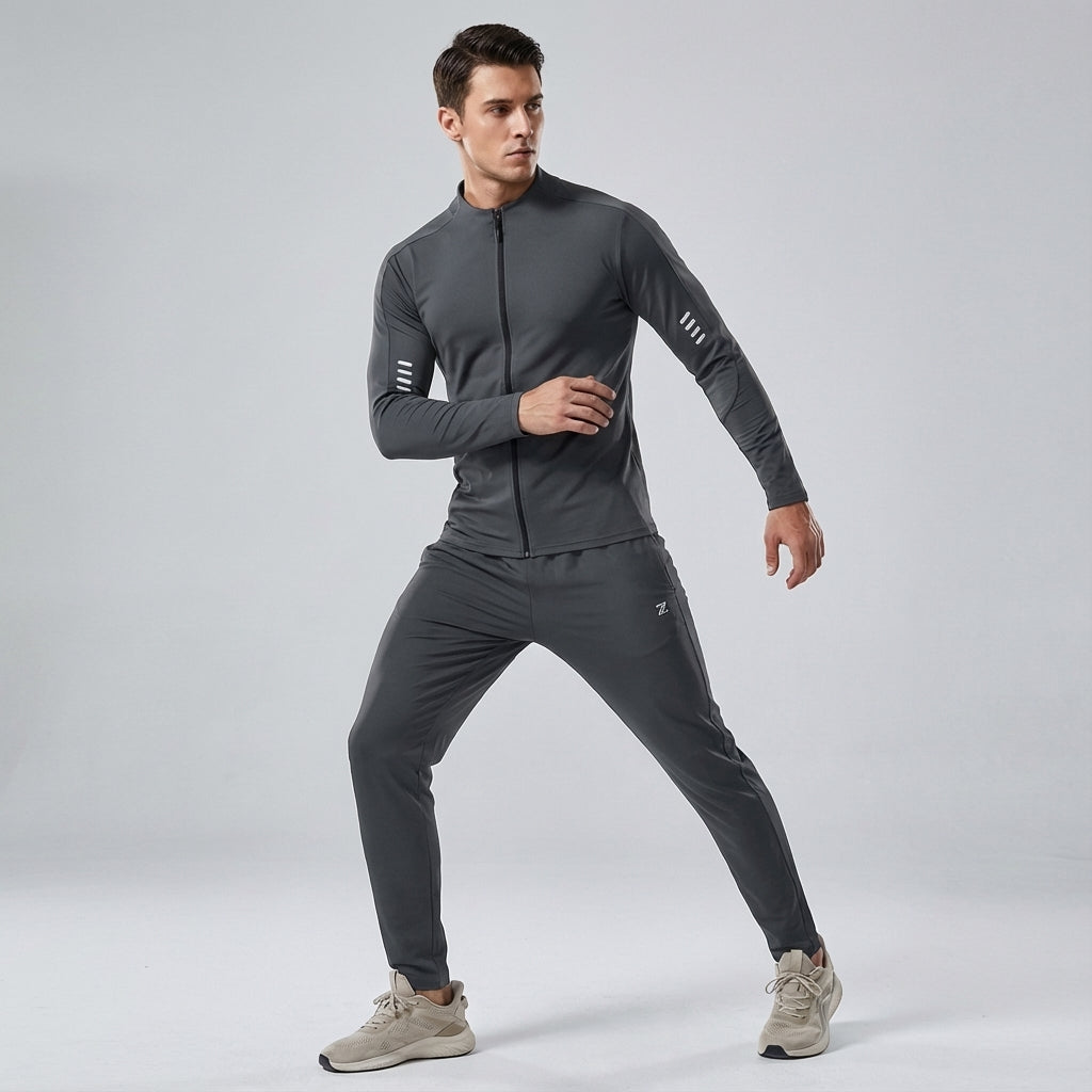 Fitness apparel: Men's breathable quick-dry training set for athletes