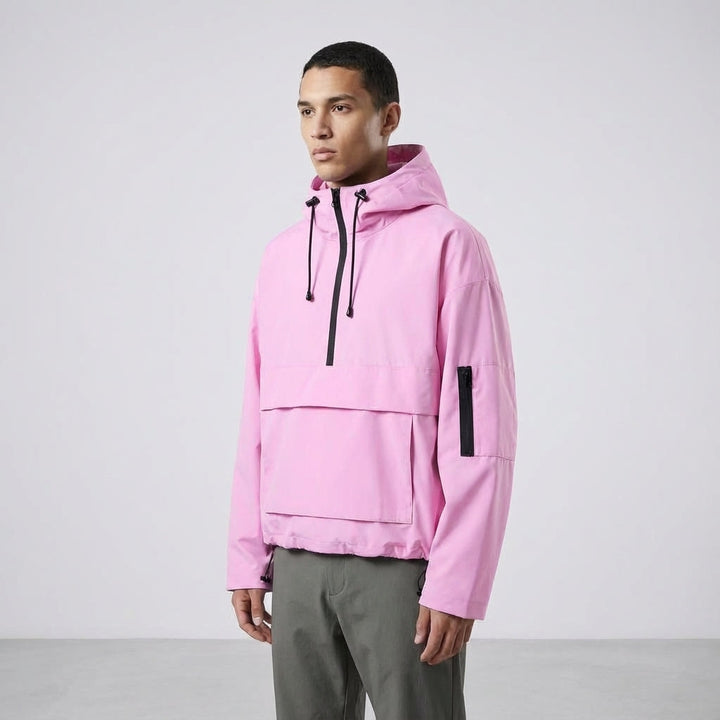 Modern men's Chad windbreaker, blue, offering protection & style for activewear