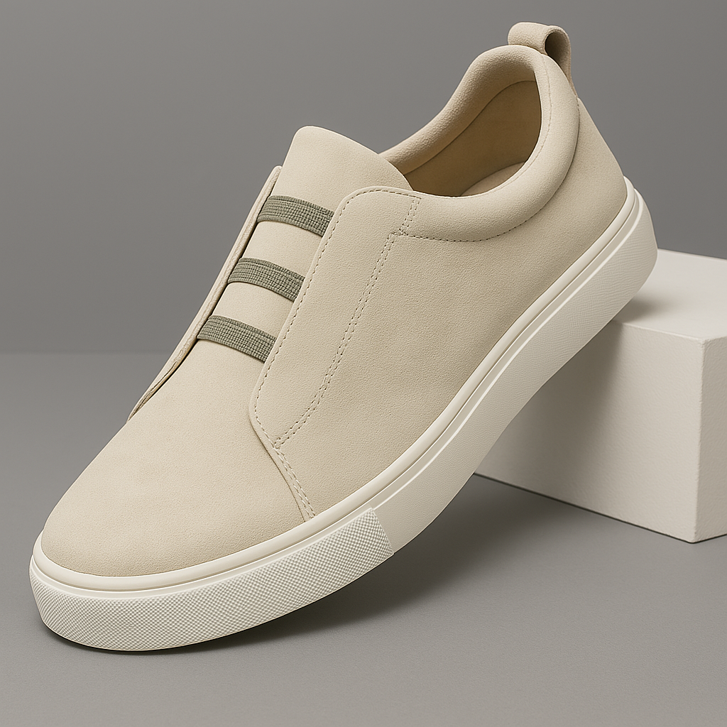 Sleek men's fashion sneakers: easy-to-wear slip-on Chelsea style, suitable for any casual outfit.