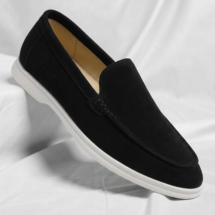 Elegant men's Chester loafers in rich burgundy, ideal as sophisticated dress shoes.