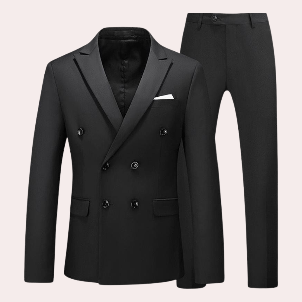 Men's classic 2-piece suit, 'Vincent' style, perfect for timeless formal wear or stylish business casual.