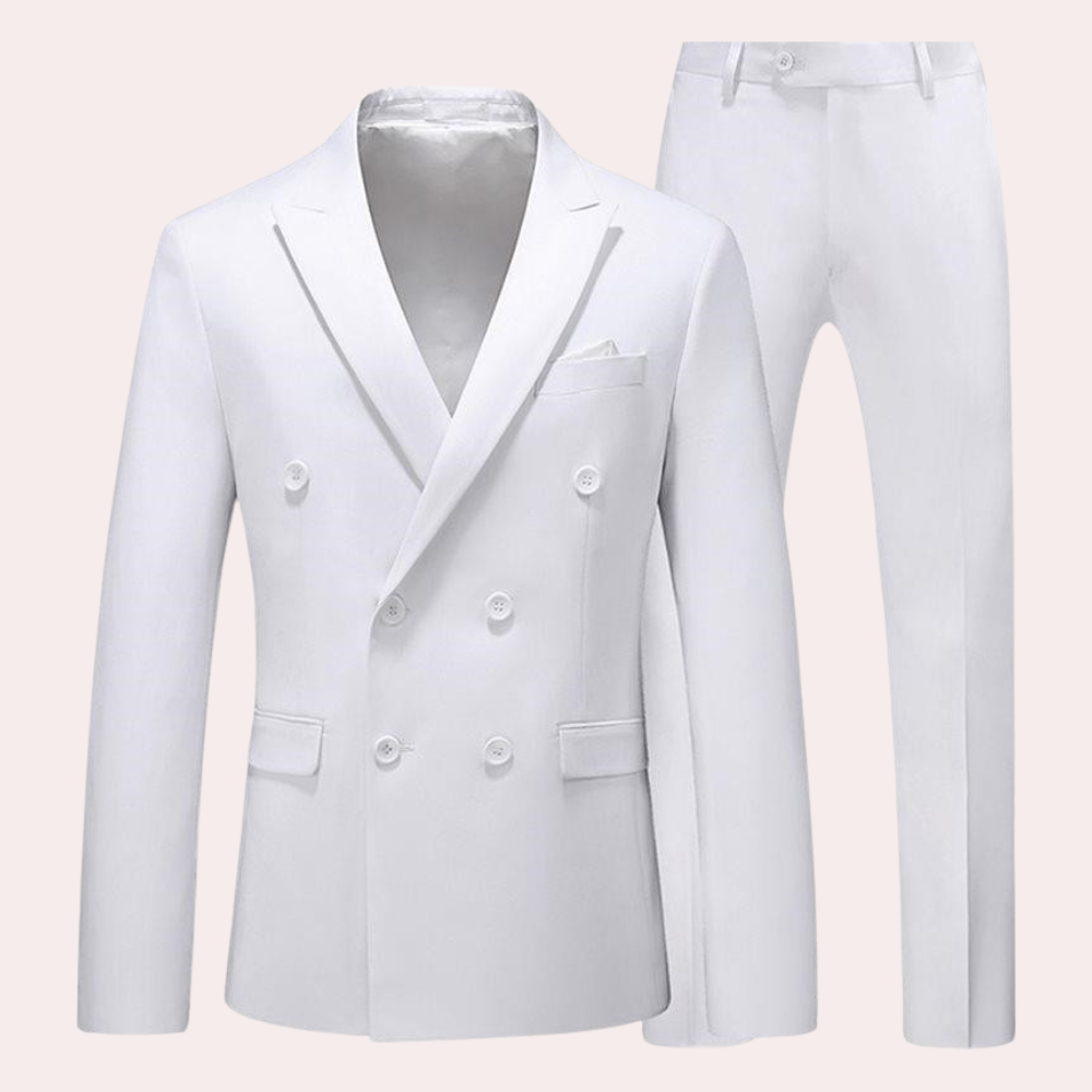 Classic men's 2-piece suit, a staple for versatile formal and casual wear in modern men's fashion.