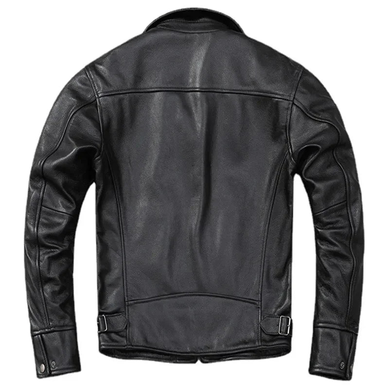 Classic men's fashion jacket for all seasons, versatile and durable outerwear in black.