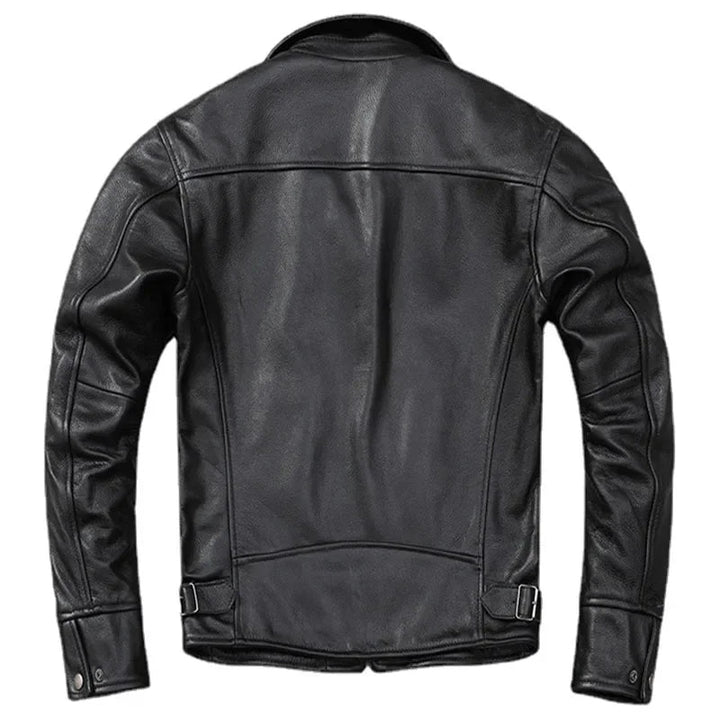 Classic men's fashion jacket for all seasons, versatile and durable outerwear in black.