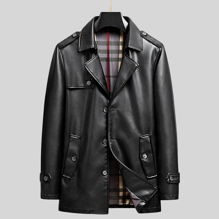 Men's Classic Berlin Style Jacket with button closure, perfect for smart casual or everyday wear.