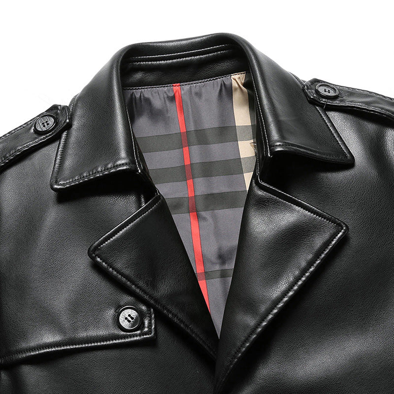 Versatile men's brown Berlin Style Jacket, a classic button-closure outerwear for casual and everyday wear.