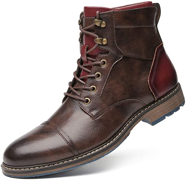 Versatile men's black Oxford boots, ideal for everyday casual wear or polished dressy looks.