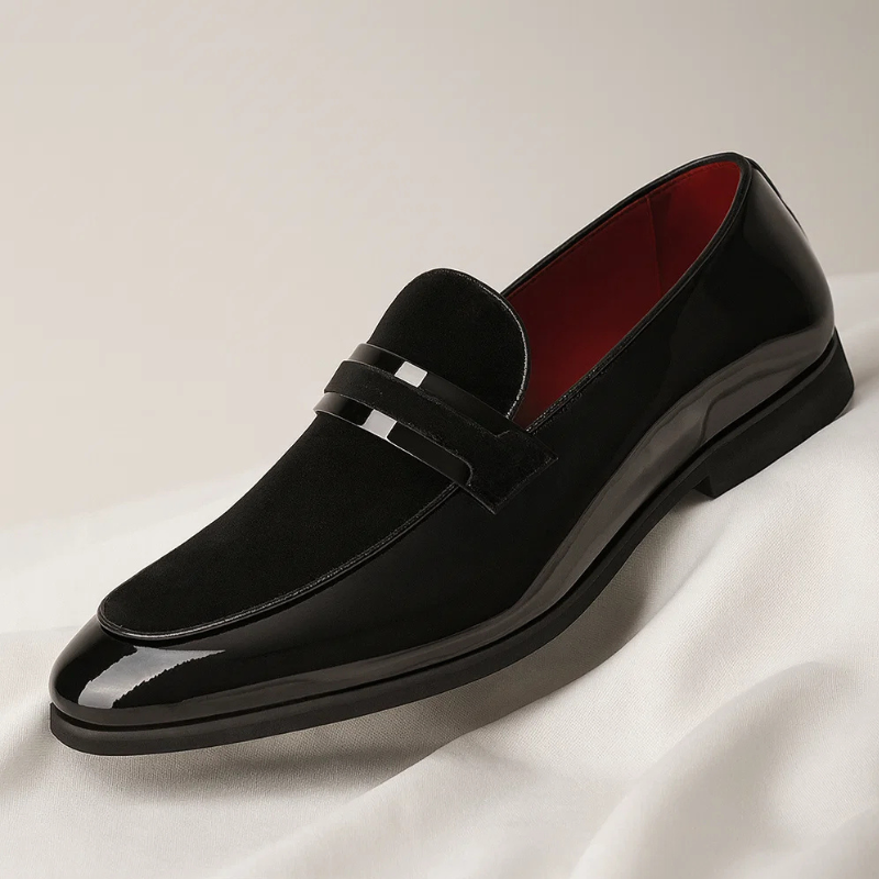 Elegant men's classic penny loafers, comfortable & durable slip-on footwear, perfect choice for smart dress shoes.