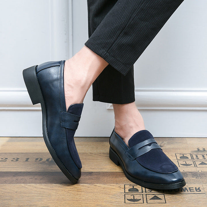 Comfortable men's penny loafers, versatile slip-on shoes for everyday wear or dressy occasions.