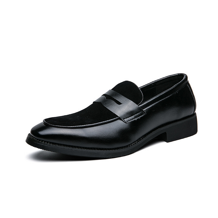 Men's durable leather penny loafers, featuring a classic design, slip-on convenience, and all-day comfort.