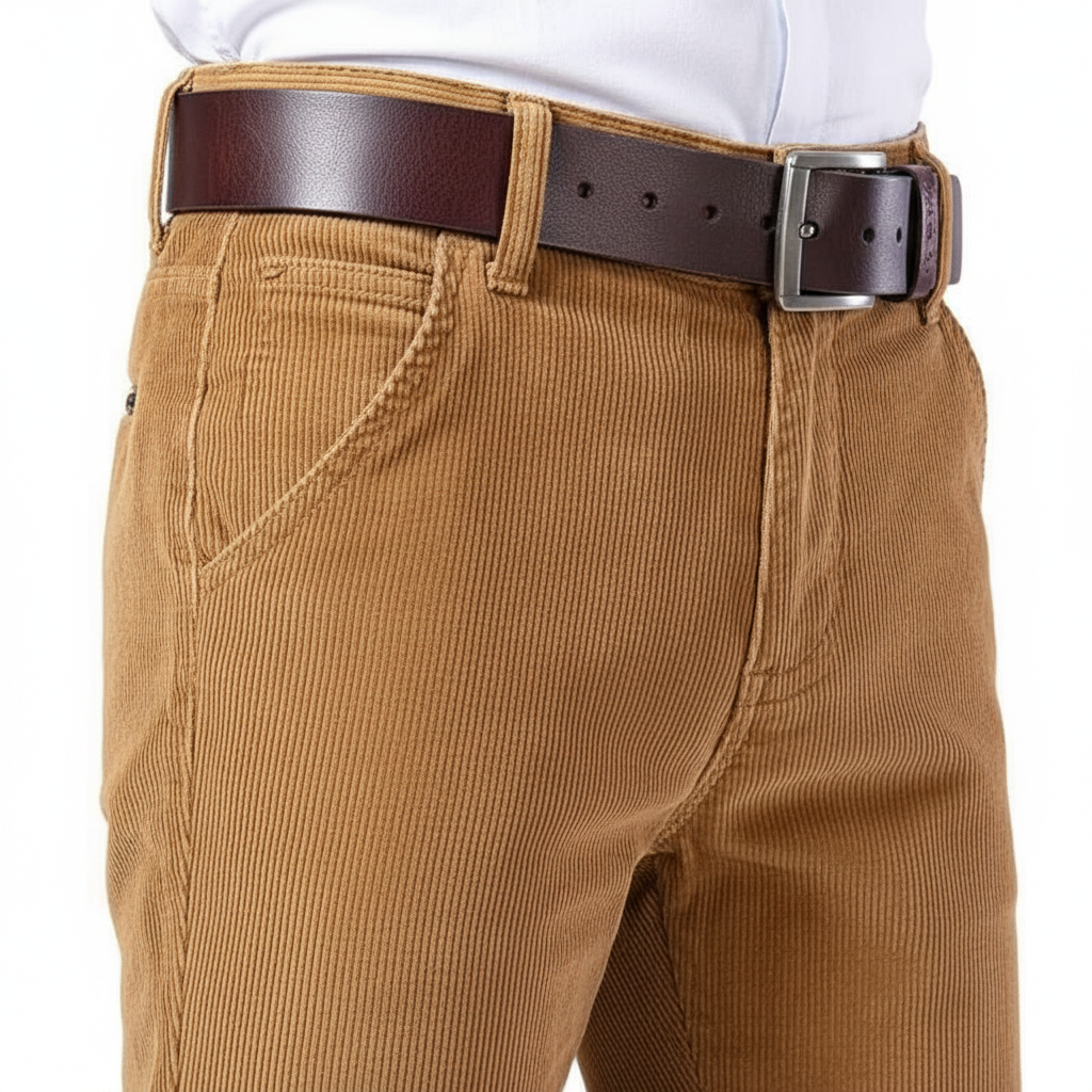 Stylish men's classic corduroy trousers, Ralf, suitable for work or casual fashion