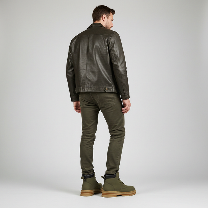 Side view of men's everyday lace-up boots, offering comfort and British design aesthetics