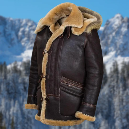 Stylish men's all-season Royce leather jacket. A versatile & timeless fashion piece for effortless smart casual style.