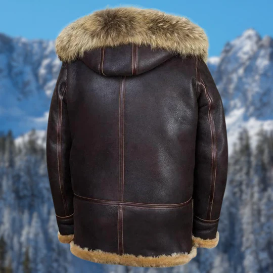 Durable men's classic leather jacket, Royce, offering timeless fashion and stylish outerwear for all seasons.