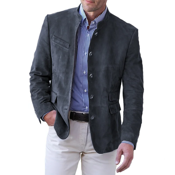 Men's classic button-down jacket, stylish and durable outerwear for everyday casual fashion.
