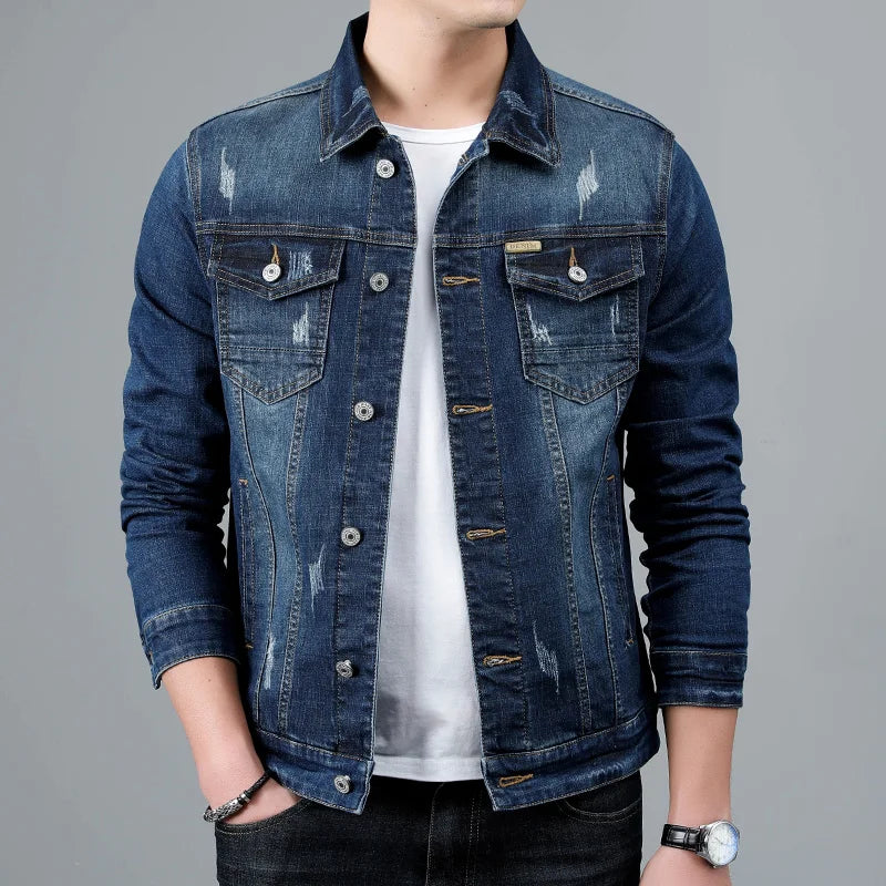 Classic men's outerwear jacket, timeless style for casual everyday fashion.