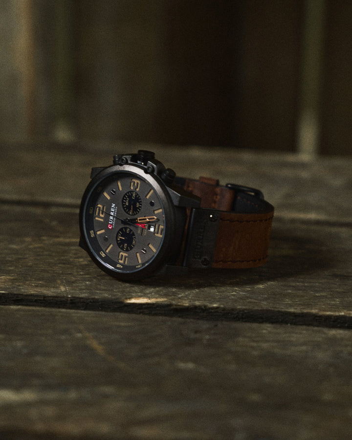 Timeless Men's Hudson Chronograph Watch featuring a precision dial and durable stainless steel construction.