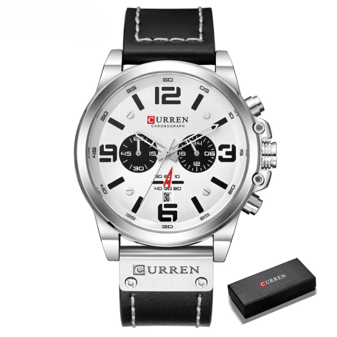 Men's Hudson Watch, an elegant chronograph accessory, combining classic design with durable materials.