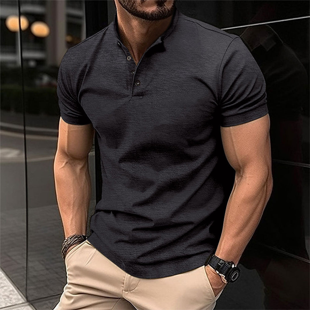 Men's classic collared polo shirt, stylish & comfortable for everyday casual wear. Versatile fashion top.