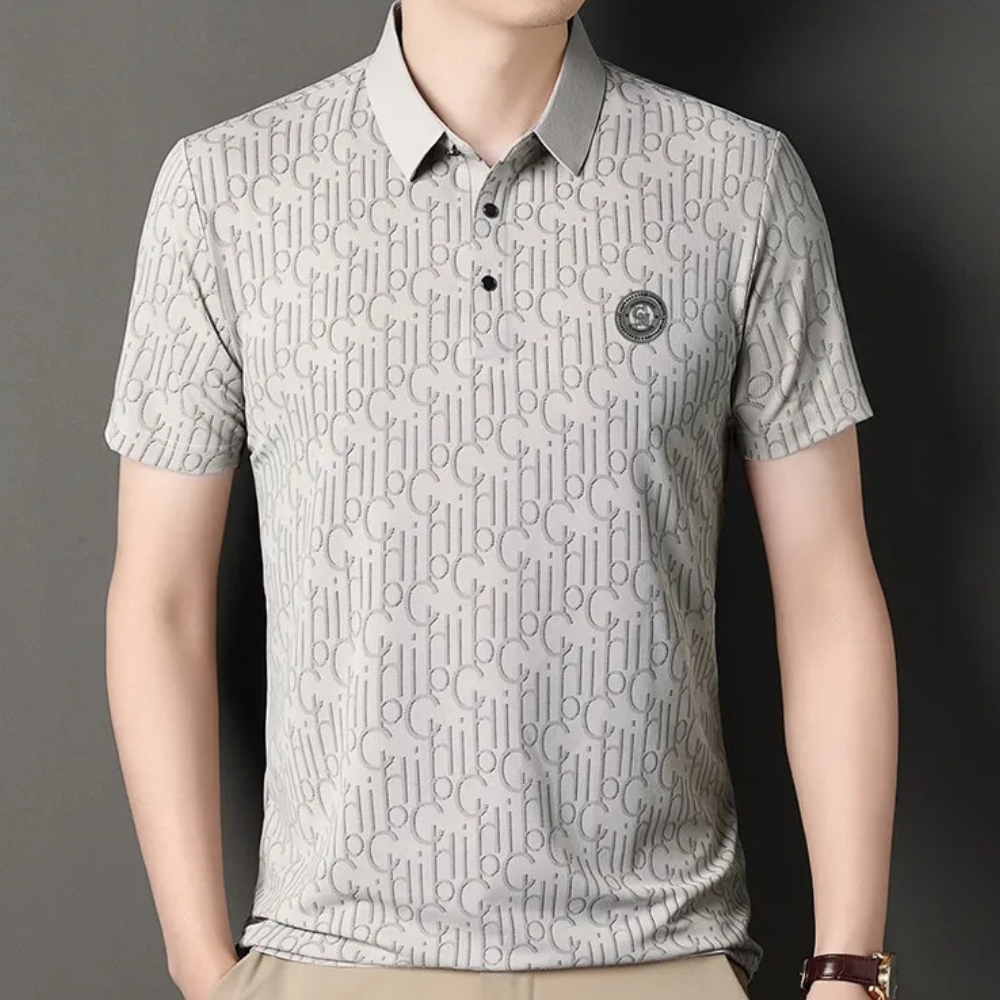 Classic fit men's polo shirt, designed for exceptional comfort and a timeless, sophisticated casual style.