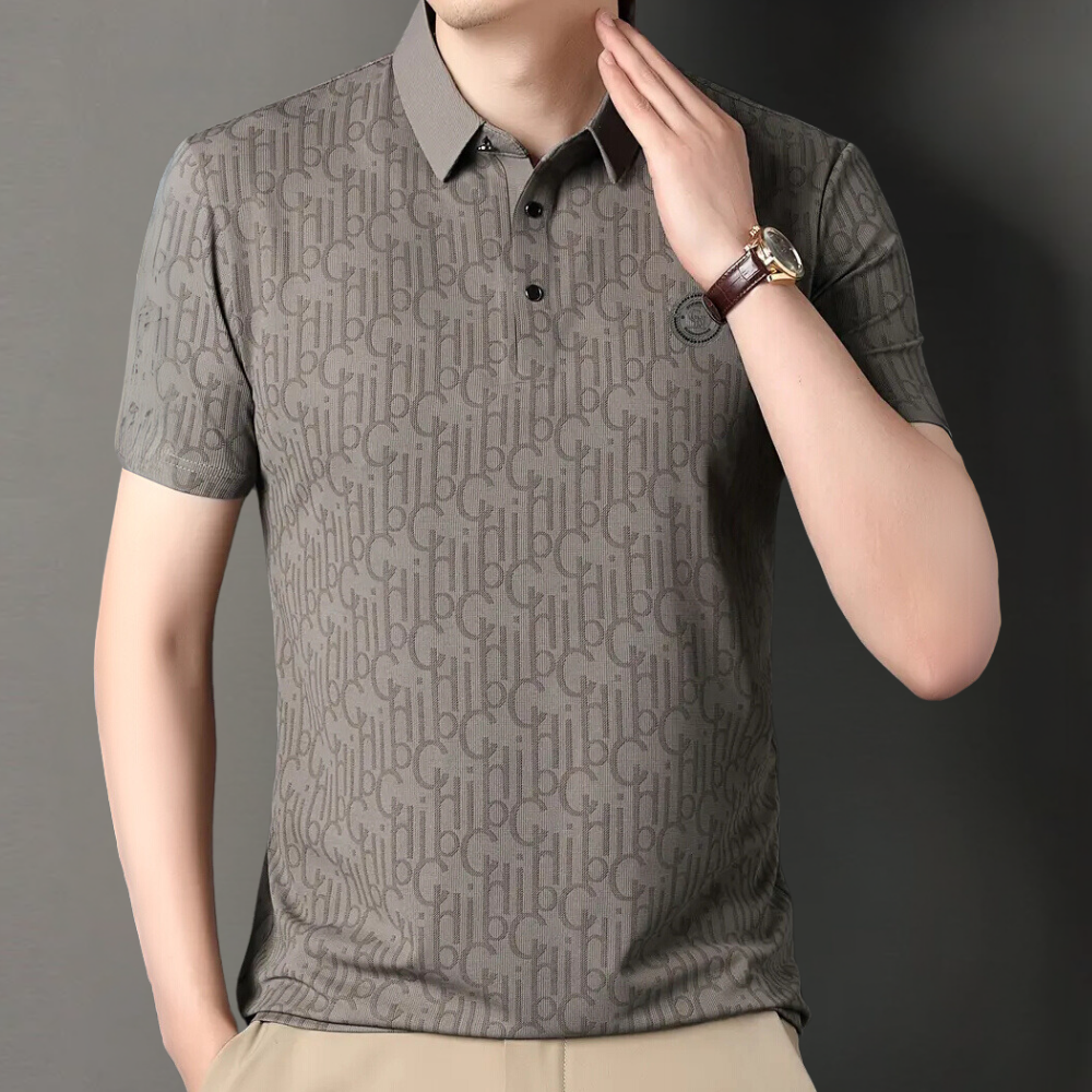 Stylish men's classic comfort polo shirt, a versatile wardrobe essential for casual and smart casual outfits.