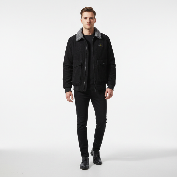 Classic men's jacket: Alexander corduroy, fleece-lined for ultimate warmth in autumn and winter