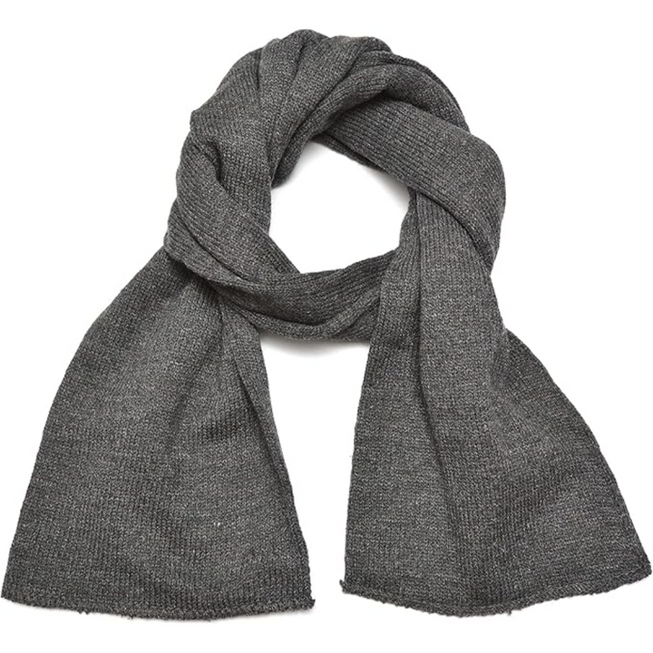 Men's warm knit winter scarf, double layer design for enhanced comfort and cold protection