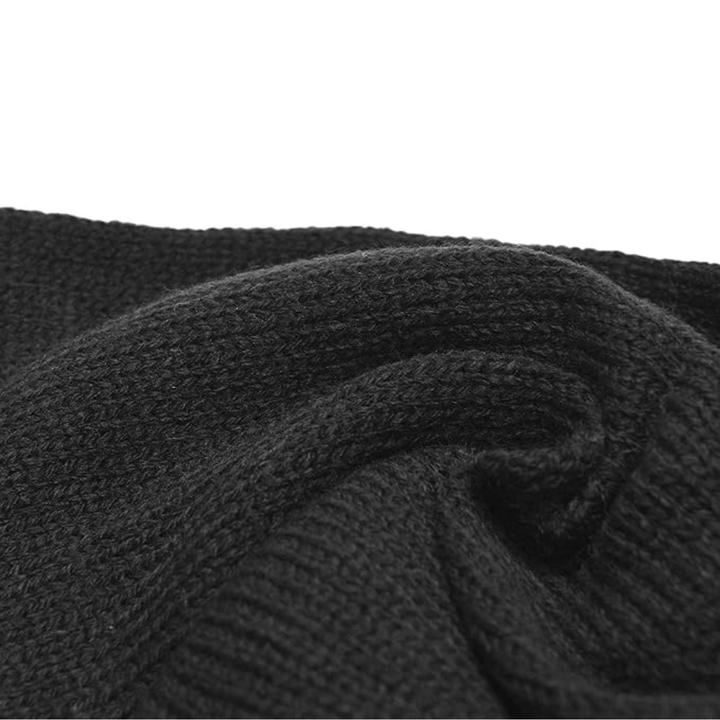 Men's classic double layer knit scarf, an essential warm accessory for the coldest weather