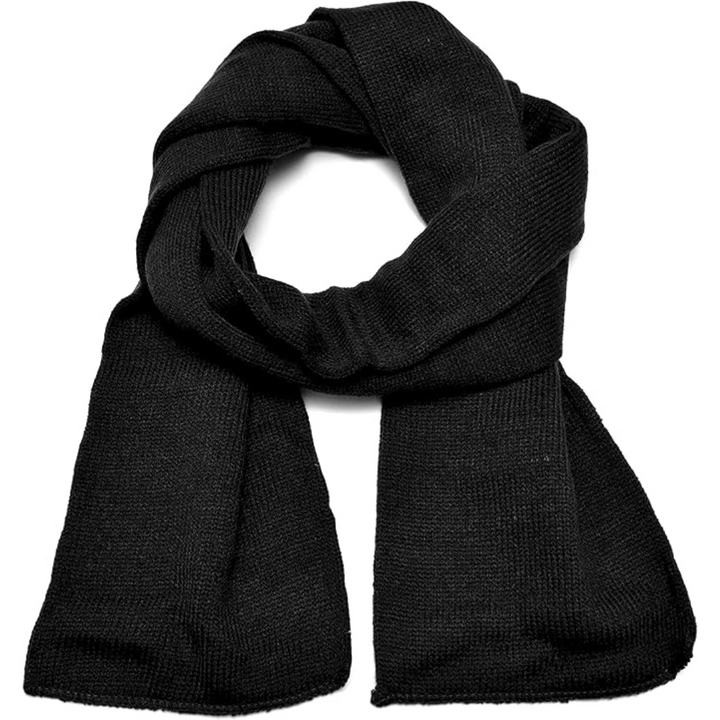 Warm double layer knit men's winter scarf, featuring a timeless design for modern men