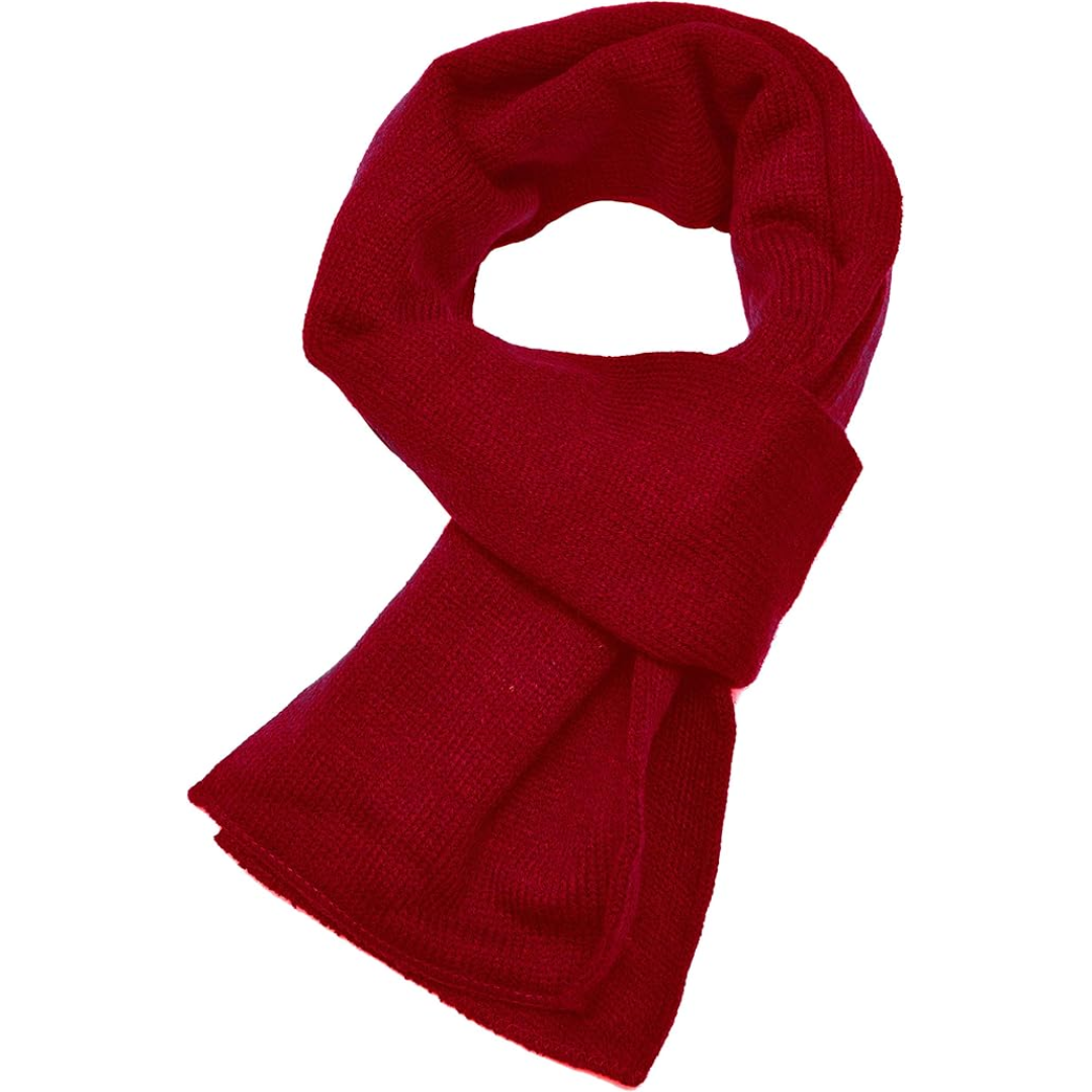 Classic men's winter scarf, thick knit acrylic to provide superior cold weather protection