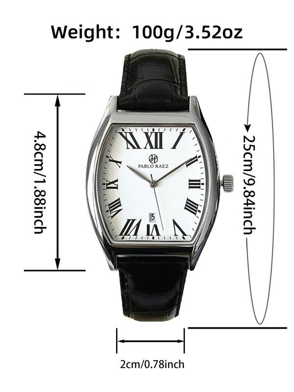 Elegant men's classic dress watch, ideal for business or formal wear, featuring a date display and timeless appeal.