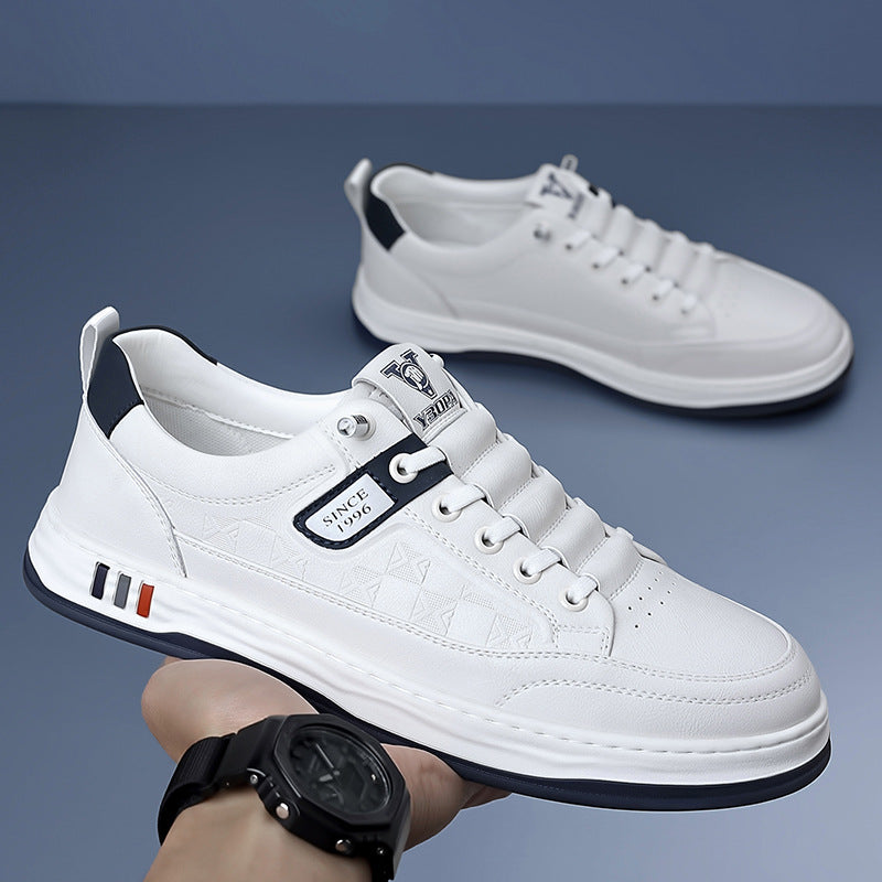 Everyday white men's fashion sneakers, designed for ultimate comfort.