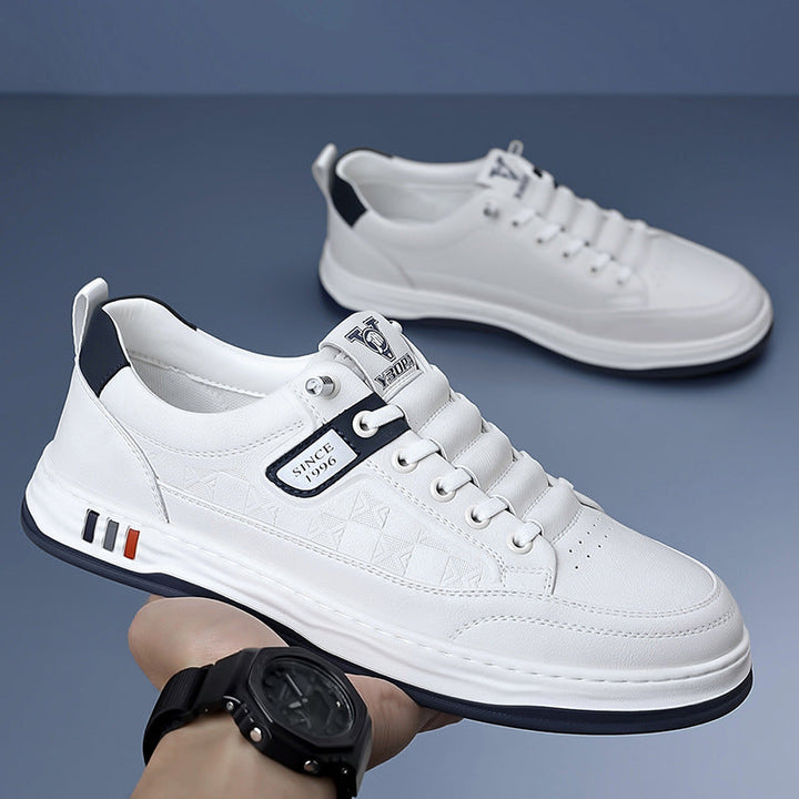 Everyday white men's fashion sneakers, designed for ultimate comfort.