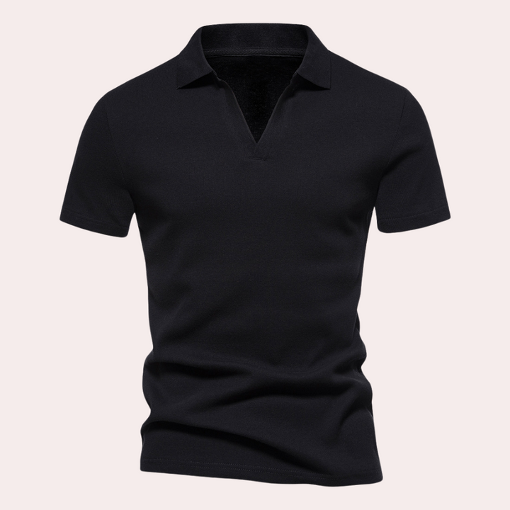 Stylish men's classic fit polo shirt, perfect for casual wear and men's fashion.