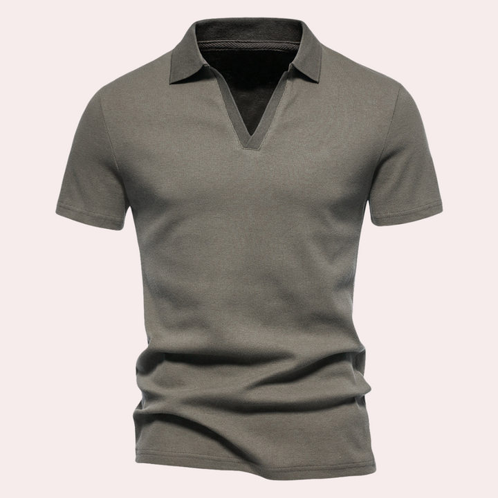 Nico Men's classic fit polo, a stylish and comfortable short-sleeve top.
