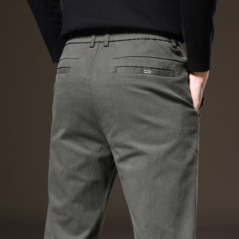 Men's durable stretch dress pants, classic fit, offering maximum comfort and wrinkle resistance.
