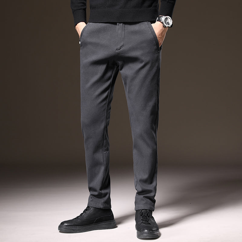 Comfortable and stylish men's classic fit stretch dress pants, ideal for modern men's fashion.