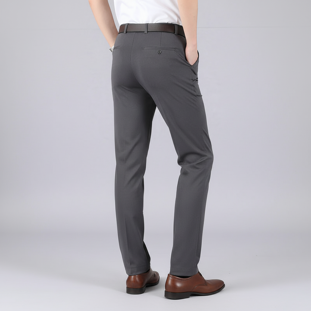 Men's classic fit trousers, perfect for business casual or everyday comfortable apparel