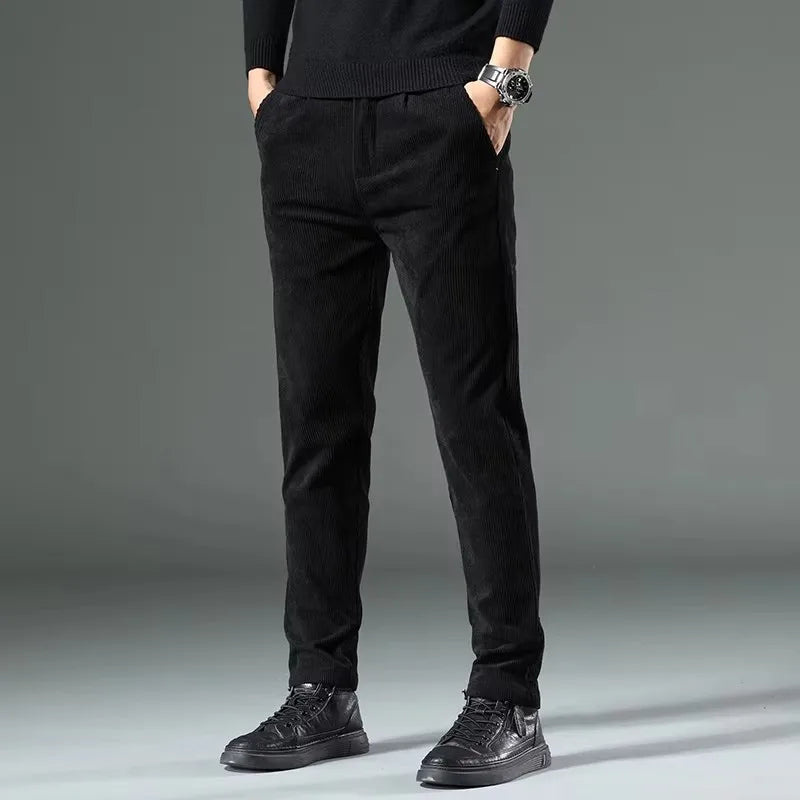 Versatile men's tailored dress pants, offering a classic fit for everyday wear & office elegance.