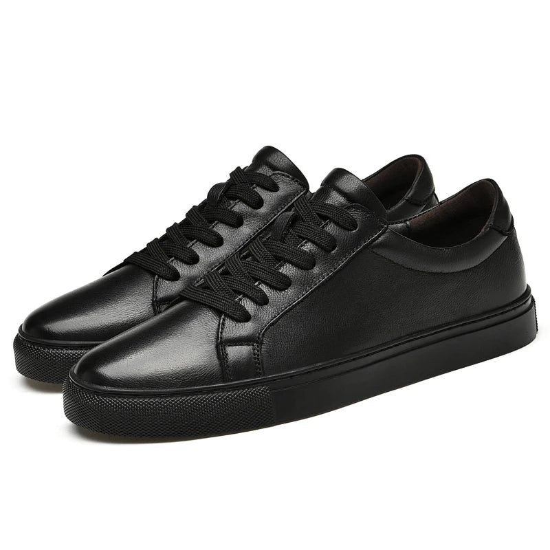 Brown men's comfort leather shoes. Classic style, genuine leather, perfect for work or sophisticated casual.