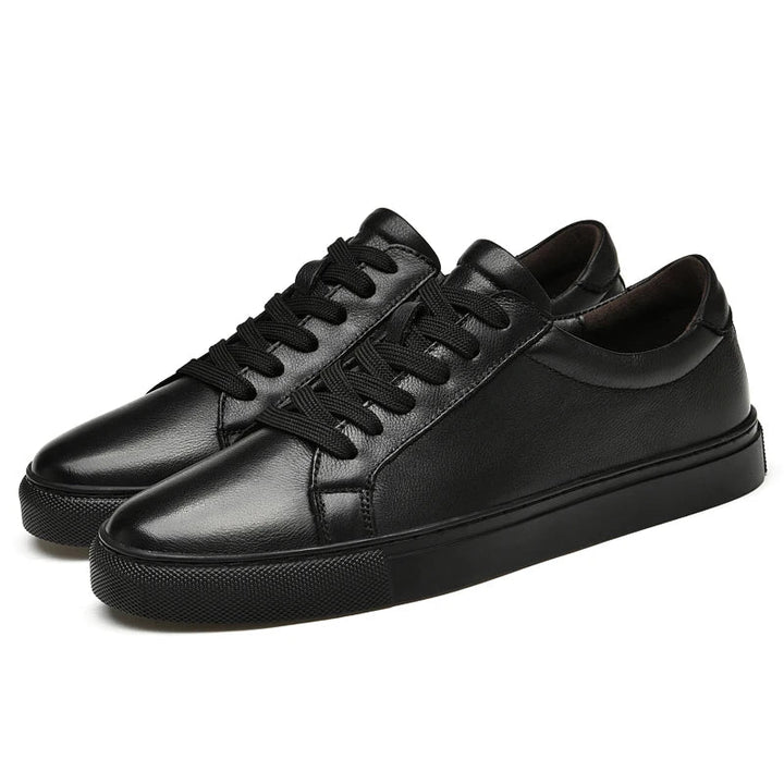 Brown men's comfort leather shoes. Classic style, genuine leather, perfect for work or sophisticated casual.