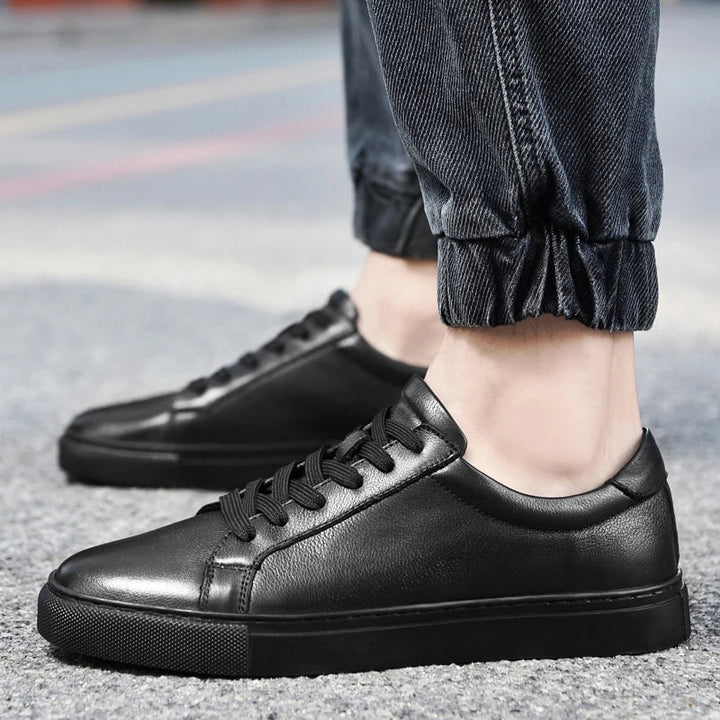 Elegant men's genuine leather dress shoes. Classic style, supreme comfort, and a durable anti-slip sole.